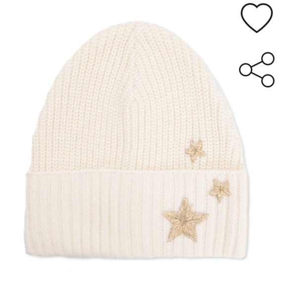 REBECCA MINKOFF Embroidered Peak Beanie in Ecru - Picture 2 of 7